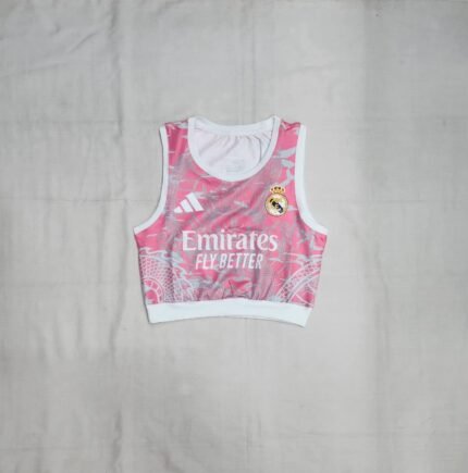 REAL MADRID 24-25 PINK DRAGON EDITION WOMEN'S CROP TOP
