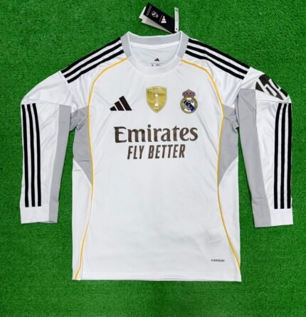 REAL MADRID 25-26 HOME FULL SLEEVE JERSEY FIFA INTERCONTINENTAL CHAMPIONS EDITION (FV)