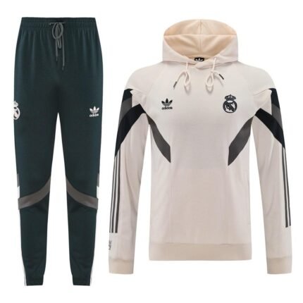 REAL MADRID 2025 WHITE HOODIE SET