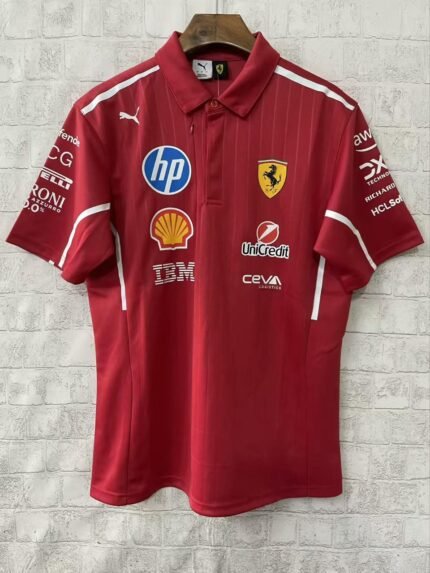 PUMA SCUDERIA FERRARI F1 2025 TEAM POLO SHIRT