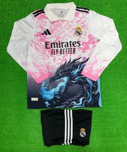 REAL MADRID 24-25 PINK DRAGON SPECIAL EDITION FULL SLEEVE KIT