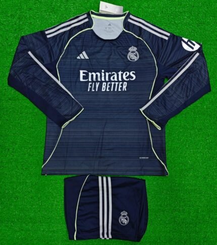 REAL MADRID 25-26 FULL SLEEVE AWAY KIT