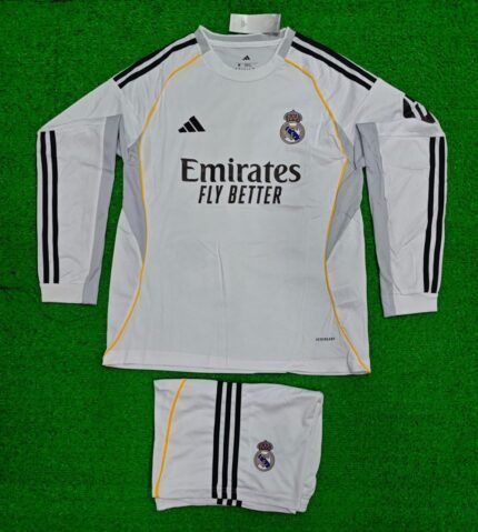 REAL MADRID 25-26 FULL SLEEVE HOME KIT
