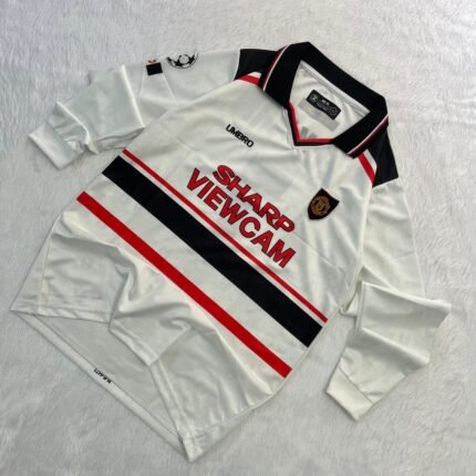 MANCHESTER UNITED 1997-99 AWAY FULL SLEEVE — BECKHAM